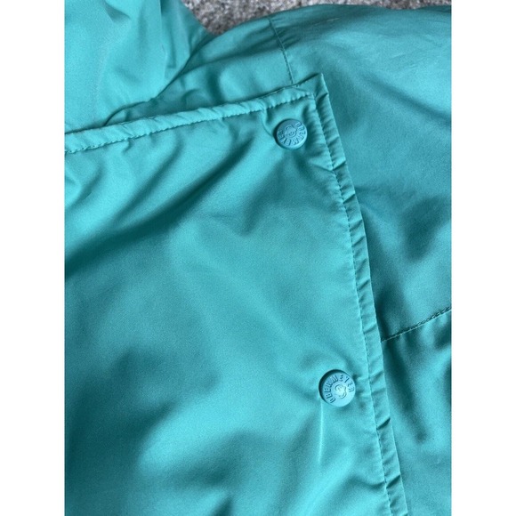 Vintage Obermeyer Ski Jacket Women's Size 16 Teal Green PUFFER Zip Button - Picture 10 of 16